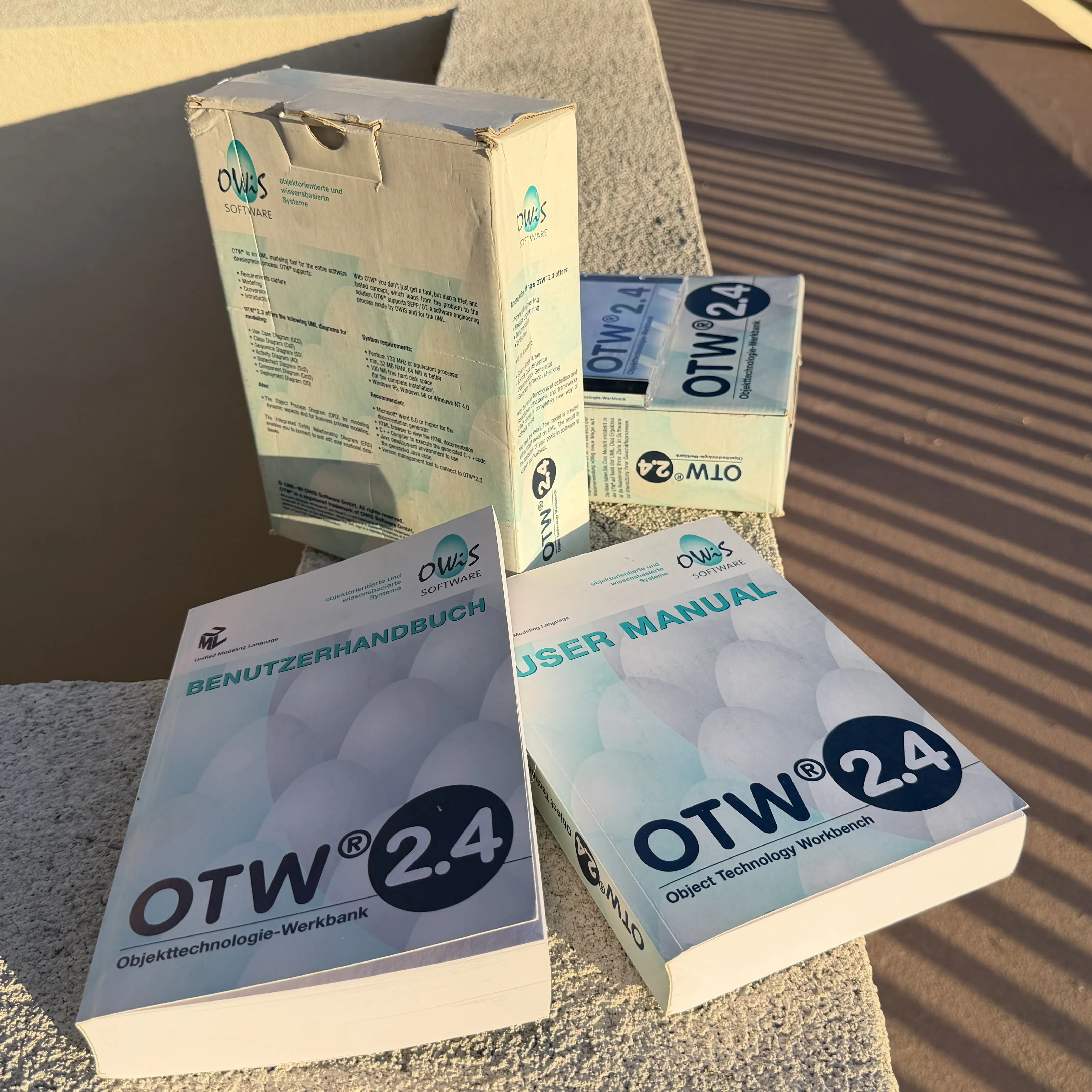 OTW boxes manuals and CDs